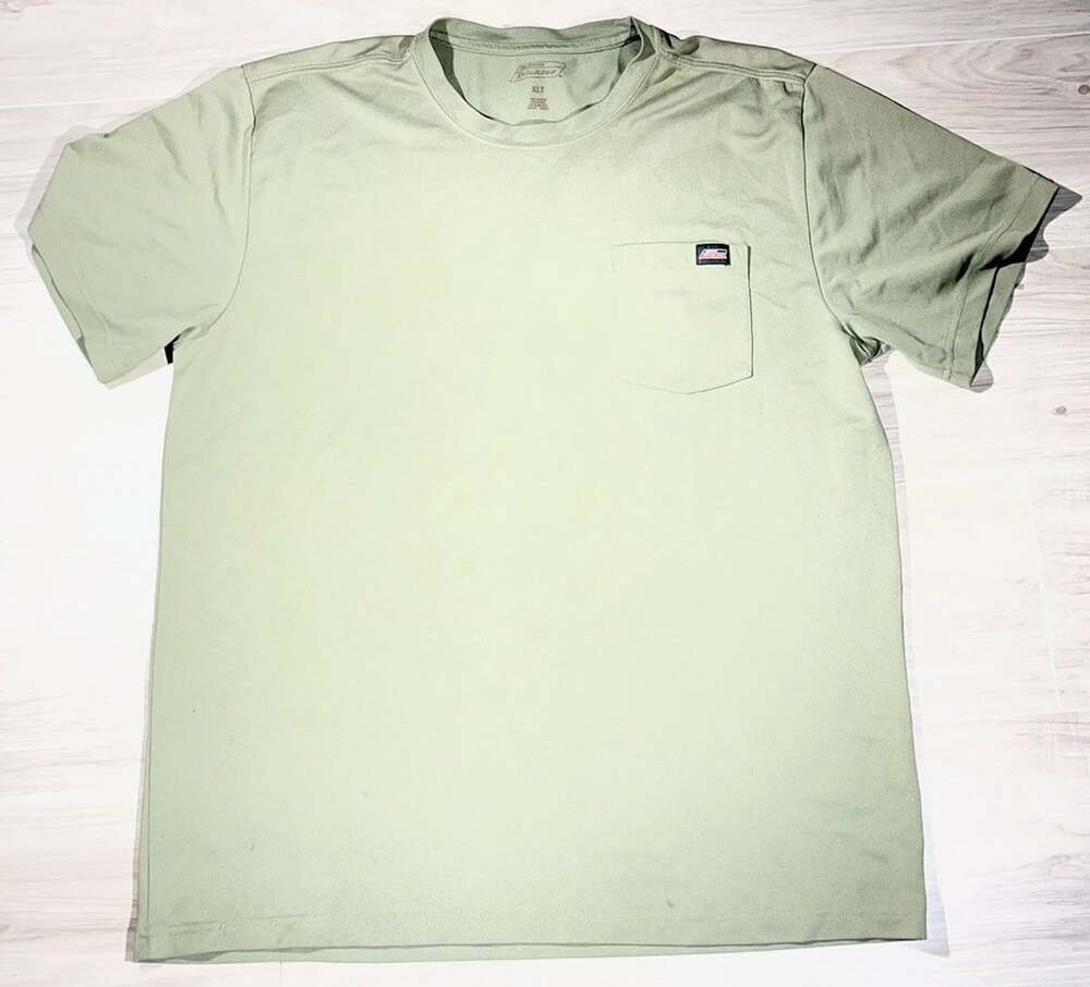 Wrangler Workwear Men's Short Sleeve  Ventilated Pocket T-Shirt XL-Olive Green